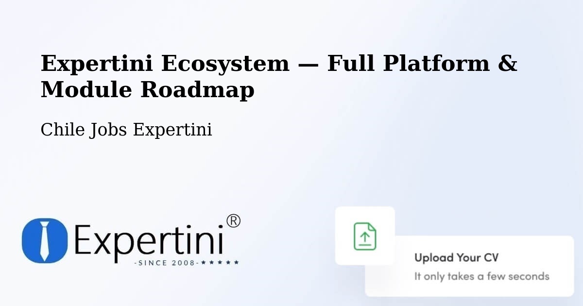 Expertini Ecosystem — Full Platform & Module Roadmap – Rinconada